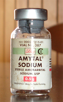 Historyczna ilustracja popkulturowego mitu "truth serum". Źródło: Wikimedia Commons.